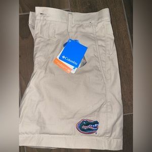 Columbia khaki shorts university of Florida gators